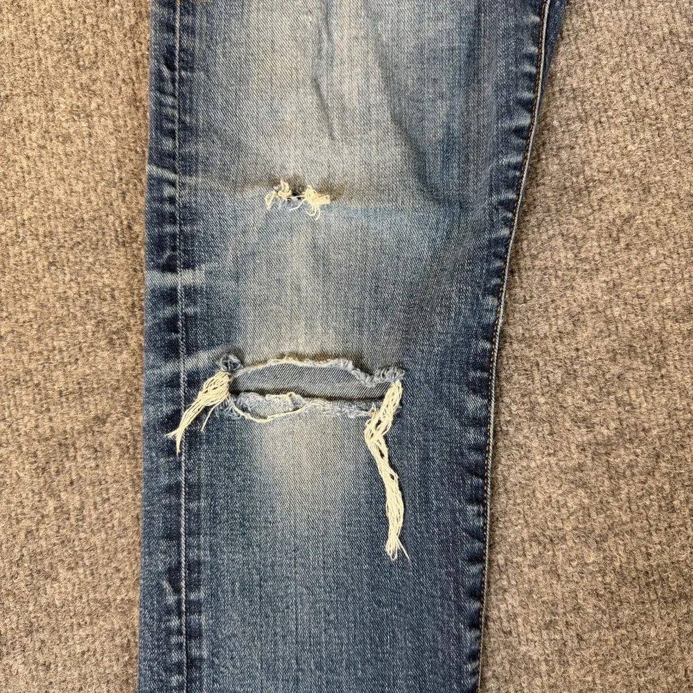 Levis 511 Slim Fit Selvedge Denim Jeans Blue Distressed 32x32 21948-0030 #3366